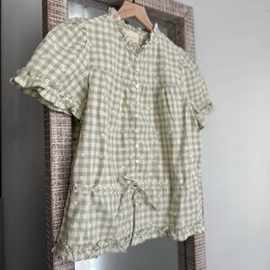 Sezane Shenali Shirt in Sun-embroidered